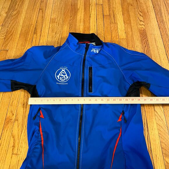 Podium Wear Jacket Womens Large Biathalon ASC Zip Performance Blue Coat - Picture 5 of 7